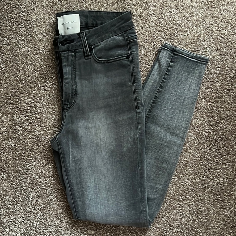 Habitual Cressa Gray Denim Skinny Jeans 27